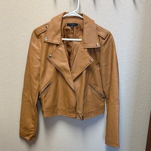 Stylish Tan Leather Jacket